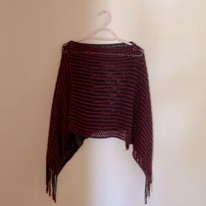 Woven shall or poncho